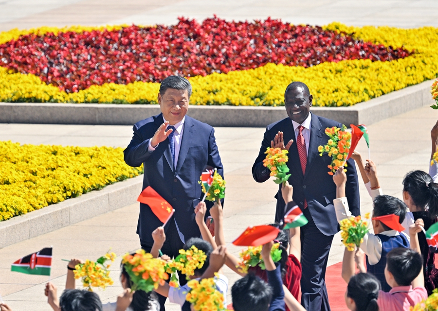 习近平主席同肯尼亚总统鲁托会谈(图1)