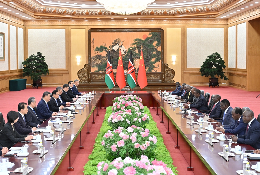 习近平主席同肯尼亚总统鲁托会谈(图3)